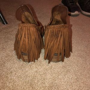 Not Rated Fringe Booties